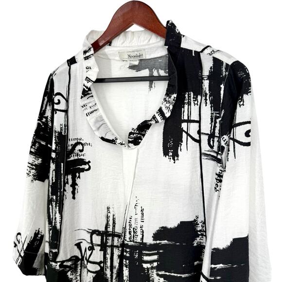 Moonlight by Y & S Medium Wearable Art to Wear Artsy Shirt Top Abstract Mature - Picture 3 of 7